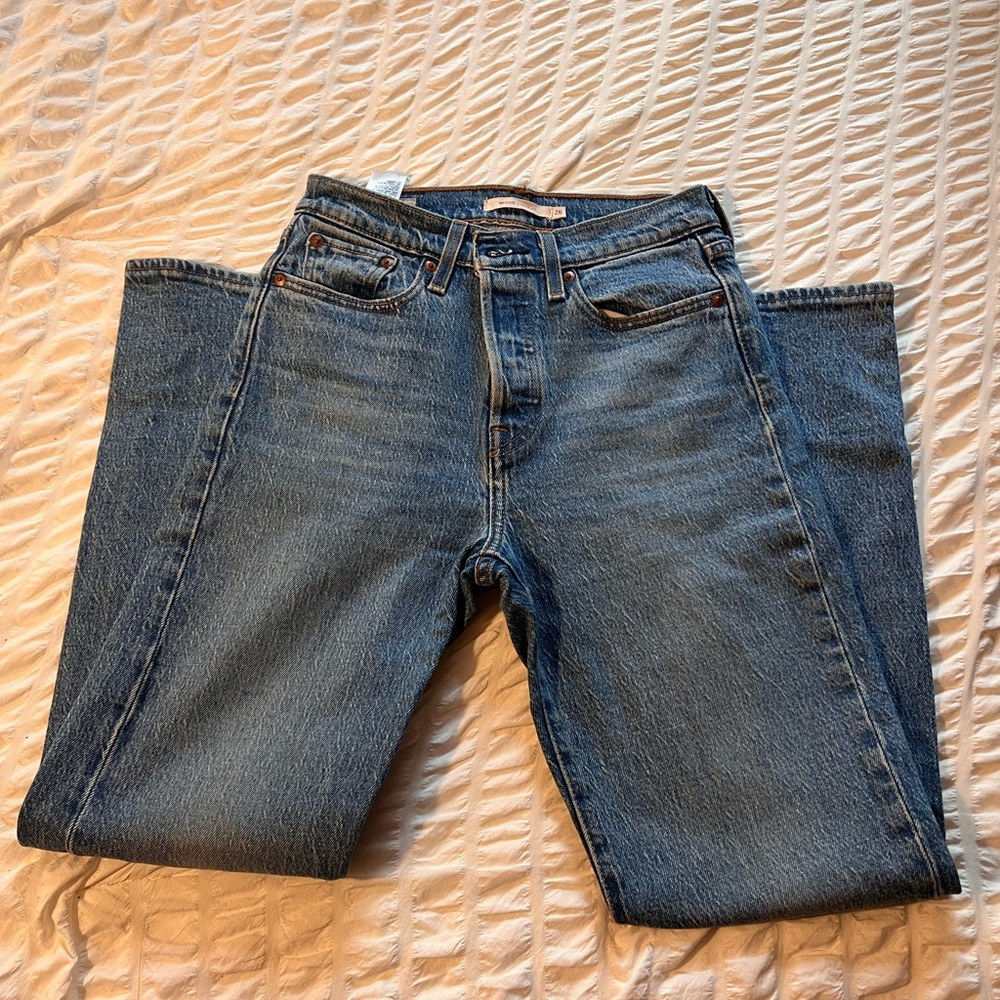 Levi's Blue Straight Leg Women's Jeans
